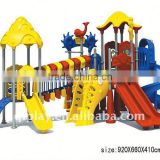 Color Paint Big Fruit Old Franchise Restaurant Playground in Grass Land Cover