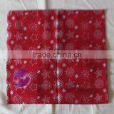 Cheap Cocktail Napkins and Red Custome Printed Cotton Table Napkin thumbnail-2