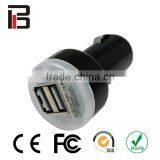 Whosale 5v1a USB Car Charger for IPhone 5 Dual Usb Car Charger