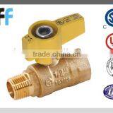 3/8"-- 1/2" female and male thread Gas Brass Ball Valve with CSA UL certificated