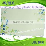 plastic table mat with custom printed designs, plastic sheet with printing, Dongguan factory