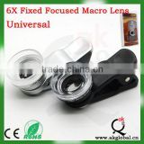 6X Macro Scope Lens with Clip, Compatible with iPhone 5 & 5C & 5S, Samsung Galaxy S IV / i9500 / i9300