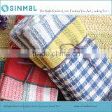 Plaid Waffle Dish Towel Set-Blue and Red thumbnail-1