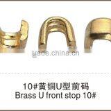 BRASS U-SHAPE TOP STOP#10 Zipper Garment Accessories thumbnail-1