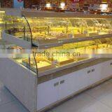 Double Side Circle Arc Supermarket Bread Shelf With Drawer Not Including Plates thumbnail-1