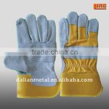 double palm leather working gloves