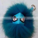 Hot Fashion Raccoon Fur Accessories Monster Fur Keychain Leather Keychain Fur Pompoms thumbnail-3