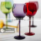 SAMYO Handmade Glassware Novelty Colored Red Wine Glasses thumbnail-1