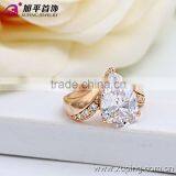 13193 Xuping Fashion Jewelry China Wholesale 18k Gold Ring Designs Luxury Glass Rings Charm Jewelery for Women thumbnail-4
