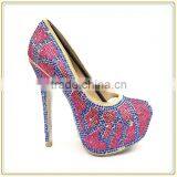 New arrival high heel shoes Luxury design ladies diamond dress party prom shoes                        
                                                Quality Choice