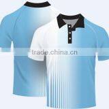 Custom Sky Blue 2014 New Style Sport Custom Cheap Uniform Polo Shirts thumbnail-1