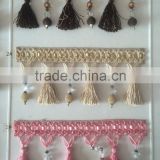 [YZLACE] Tassels Lace curtains Wholesale 10025