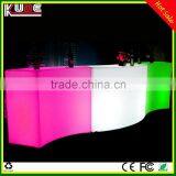 Wave Shape Bar Table Glowing Led Lighting Bar Counter