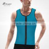 S-SHAPER Factory Price Ultra Sweat Zipper Sport Corset For Men thumbnail-4