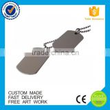 Fashion design stainless steel custom military blank dog tag