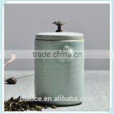 Tobacco Ceramic Jar in Cigarette Container Design With Lid thumbnail-2