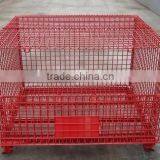 RH-C-U03 Steel Stacking Wire Container With Top Cap, Mesh Container thumbnail-6
