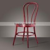 elegant and durable metal bar chair with wood look