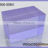 2016 Beautiful Purple Clear Crystal Cube