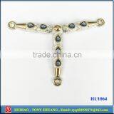 Blue Color Plastic Shoe Chain Buckle Decoration for Women Sandal HU1169B thumbnail-5