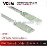 1000Mbps UTP Cat6e Grey Copper Patch Cord Ethernet Network Cable