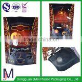 Custom Shape Coffee Packaging Plastic Window Bags One Way Valves thumbnail-2