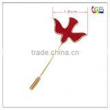 Metal Peace Dove Collar Stick Pin thumbnail-1