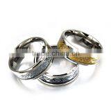Stainless Steel Glass Face Drawing Ring thumbnail-3