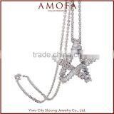 Jewelry Sale Round Sliver Pendent Necklace thumbnail-1