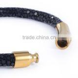 Ti Aohua Gold Plated Metal Bracelet Jewelry Set, Unisex Skull Beads Cuff Bracelet Jewelry Accessory thumbnail-5