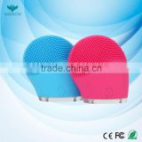 2017 New beauty product IPX5 waterproof electric food grade silicone facial brush