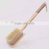 Double Side Wooden Bath Body Brush With Natural Loofah and Bristle thumbnail-1