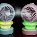 Dingdang Conditioner Fan Mini Misting USB Led Night Light Fan thumbnail-4