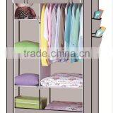 Portable Clothes Closet Non-woven Fabric Wardrobe Storage Shelf Organizer thumbnail-1