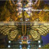 Garden Rattan Hand Woven Weather Resistance PE Plastic Aluminum Frame Animal Butterfly Garden Decoration thumbnail-2