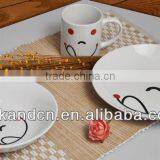KC-00143/fine Porcelain Dinner Set/red Smile Face Design thumbnail-1