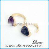 Cheap Fashion Wholesale Trendy Ladies Fashion Natural Gemstone Ring thumbnail-5