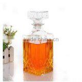 Square Glass Whisky Bottle With Glass Lid TY43 thumbnail-4