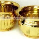 2017 New Brass Metal Modern Fancy Gold Plated Planters thumbnail-1