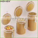 Modern Differen Size Bamboo Bulk Tea Canister With Bamboo Lid/Homex_Factory thumbnail-2