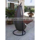 1 Person Rattan Bullet Hanging Chair For Sell thumbnail-2