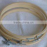 New Products High Quantity Adjustable Round Bamboo Embroidery Hoop for Cross Stitch Supplies Made in China thumbnail-1