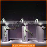 Visual Merchandising Props Fiberglass Penguin Sculpture With Dislay Stand thumbnail-4