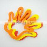 Colorful Palm Shape Silicone Rubber Kithchenware Goods Cooking Pot Mats Cup Pads thumbnail-3