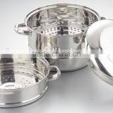 24cm Durablen 2 Layers Stainless Steel Food Steamer Pot for Sale thumbnail-3