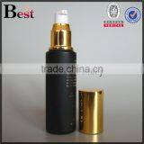 50ml Hot Products Hot Stamping Black Frosted Glass Bottle With Gold Aluminum Pump and Cover for Lotion Cosmetic Packaging thumbnail-6