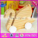 2016 New Design Kids Toy Wooden Swan W05B149 thumbnail-4