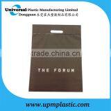 Personalized Black CPE Die Cut Handle Turn Over Top Plastic Bag thumbnail-1