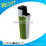 Metal Zinc alloy and letter Green lighter shell