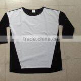 100%cotton Single Jersey Long Sleeve Fancy T-shirts . thumbnail-1